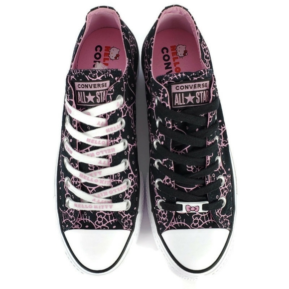 New converse hello kitty print platform low shoes - Picture 3 of 15